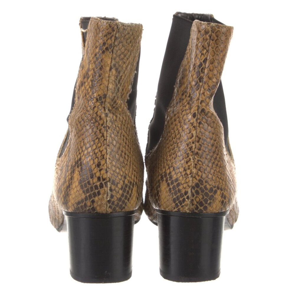 ISABEL MARANT Leather Snake Embossed Python Ankle Danae Boots FR39 US8 - Picture 5 of 8
